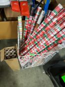 (94/8B) Lot RRP £117 Approx. Traders Lot – Wrapping Paper – Contents Of 1x Cage + 1x Box - Approx...