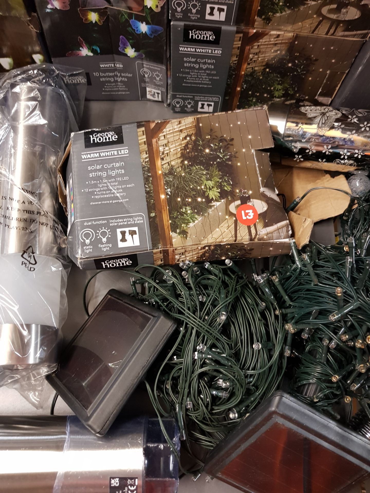 (82/8G) Lot RRP Circa £170+. Mixed Solar Lights Lot – Approx. 40x Items. To Include 3x White LED S.. - Image 18 of 26