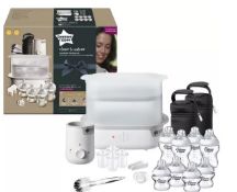 (30/7L) Lot RRP £318. 2x Tommee Tippee Closer To Nature Complete Feeding Set White RRP £159 Each.