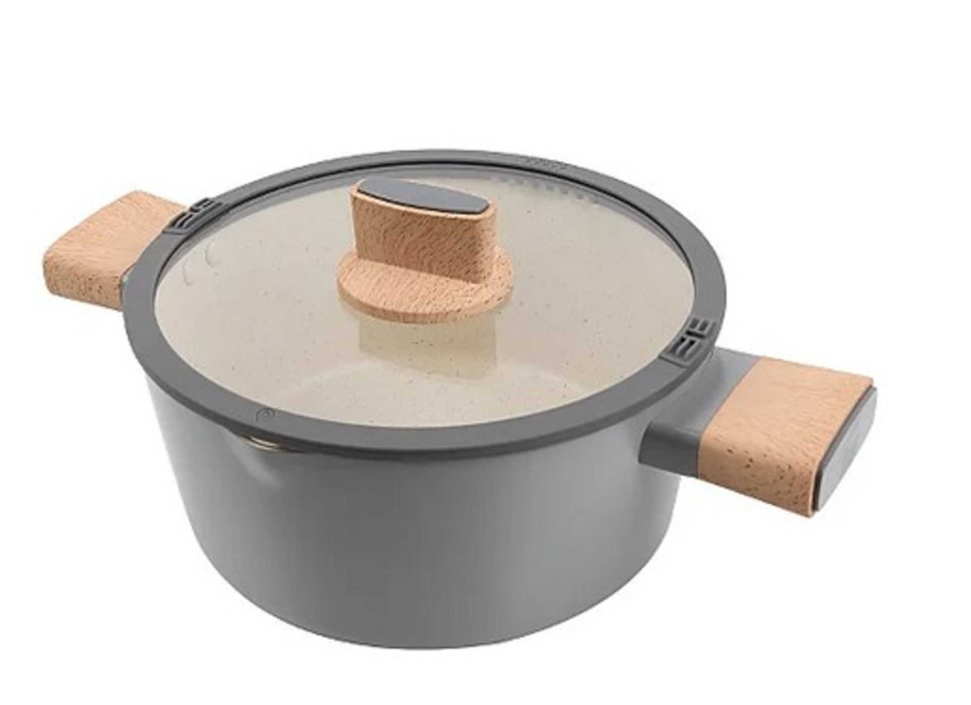 (91/R9) Lot RRP £79. 4x Grey Simplicity Cookware Items, To Include 1x Large Stockpot With Lid RRP... - Image 2 of 10