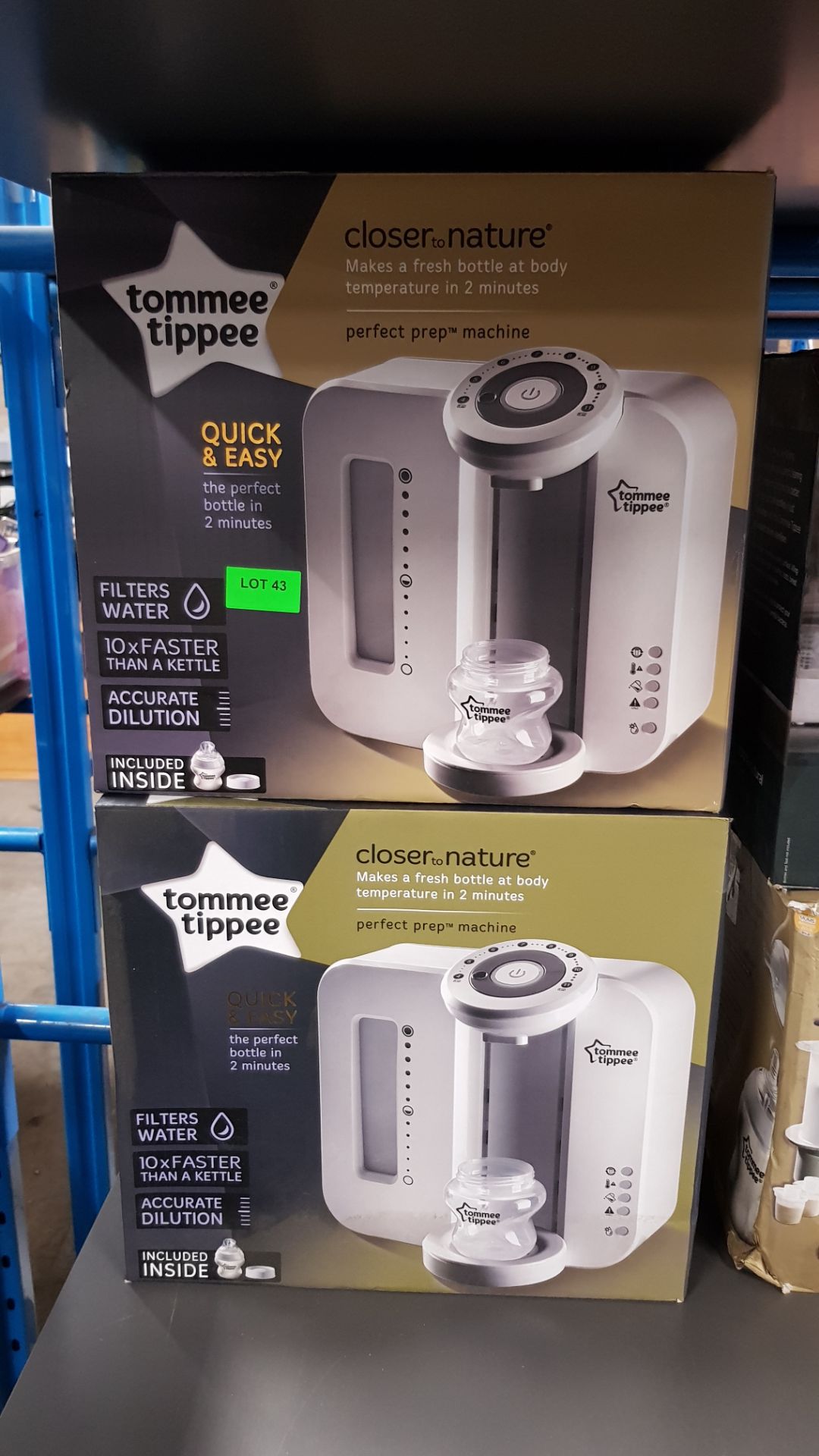 (43/7K) Lot RRP £198. 2x Tommee Tippee Closer To Nature Perfect Prep Machine White RRP £99 Each. - Image 3 of 3