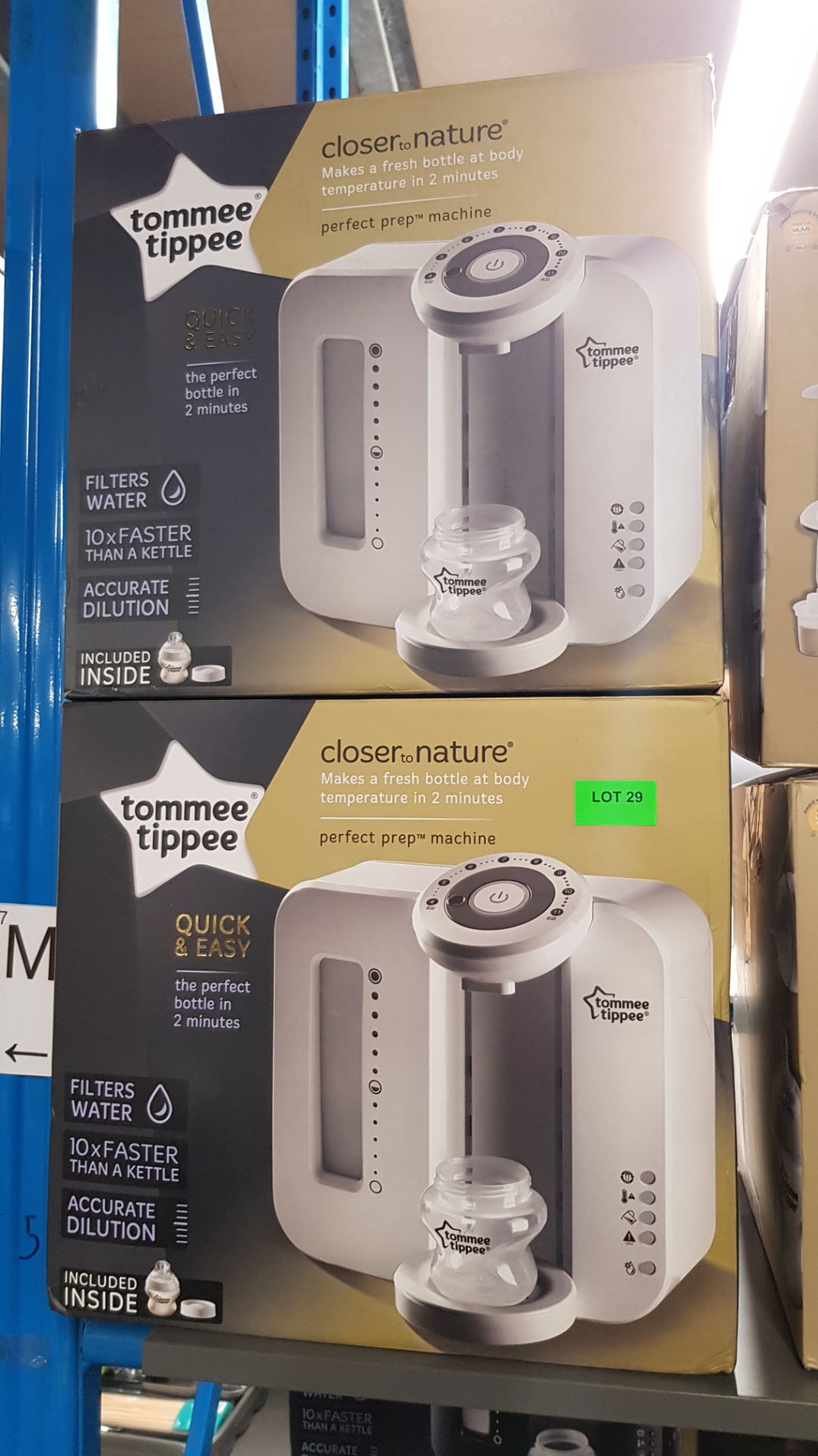 (29/7L) Lot RRP £198. 2x Tommee Tippee Closer To Nature Perfect Prep Machine White RRP £99 Each. - Image 3 of 3