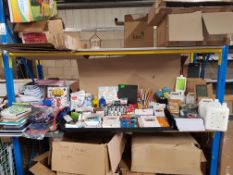 (83/6D) Traders Lot – Stationary Items – Full Contents Of Bay. To Include Notepads, Colouring Boo...