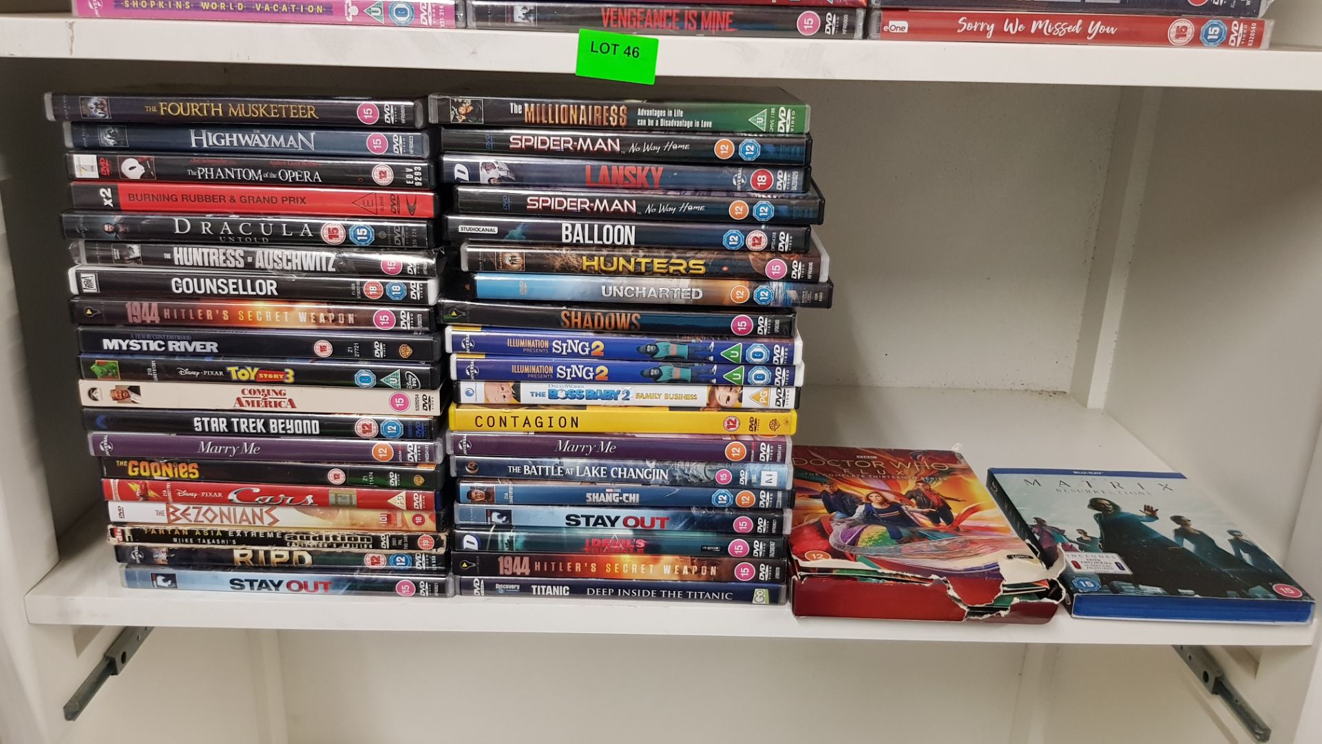 (46/R7) Lot RRP Approx. £400+. Approx. 80x Mixed DVD Titles (40x New, Sealed) & 1x Matrix Resurrect. - Image 12 of 16