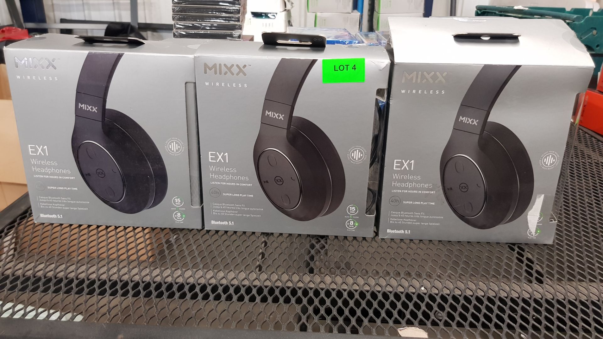 (4/R9) Lot RRP £90. 3x Mixx Wireless EX1 Wireless Headphones Black RRP £30 Each. (Bluetooth 5.1) - Image 5 of 5