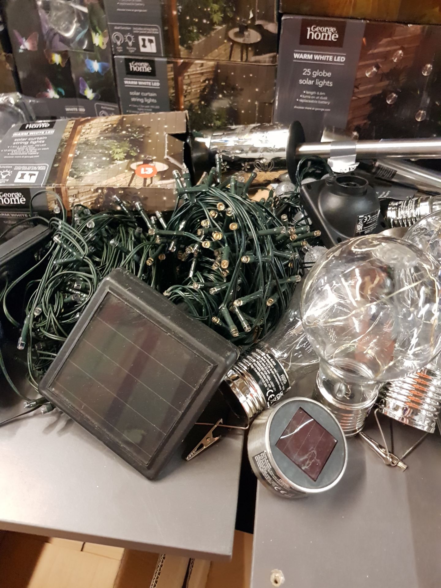 (82/8G) Lot RRP Circa £170+. Mixed Solar Lights Lot – Approx. 40x Items. To Include 3x White LED S.. - Image 22 of 26