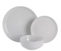 (74/R9) Lot RRP £83. Dinner Set Lot – To Include Porcelain Simply White 11 Piece Dinner Set RRP £...