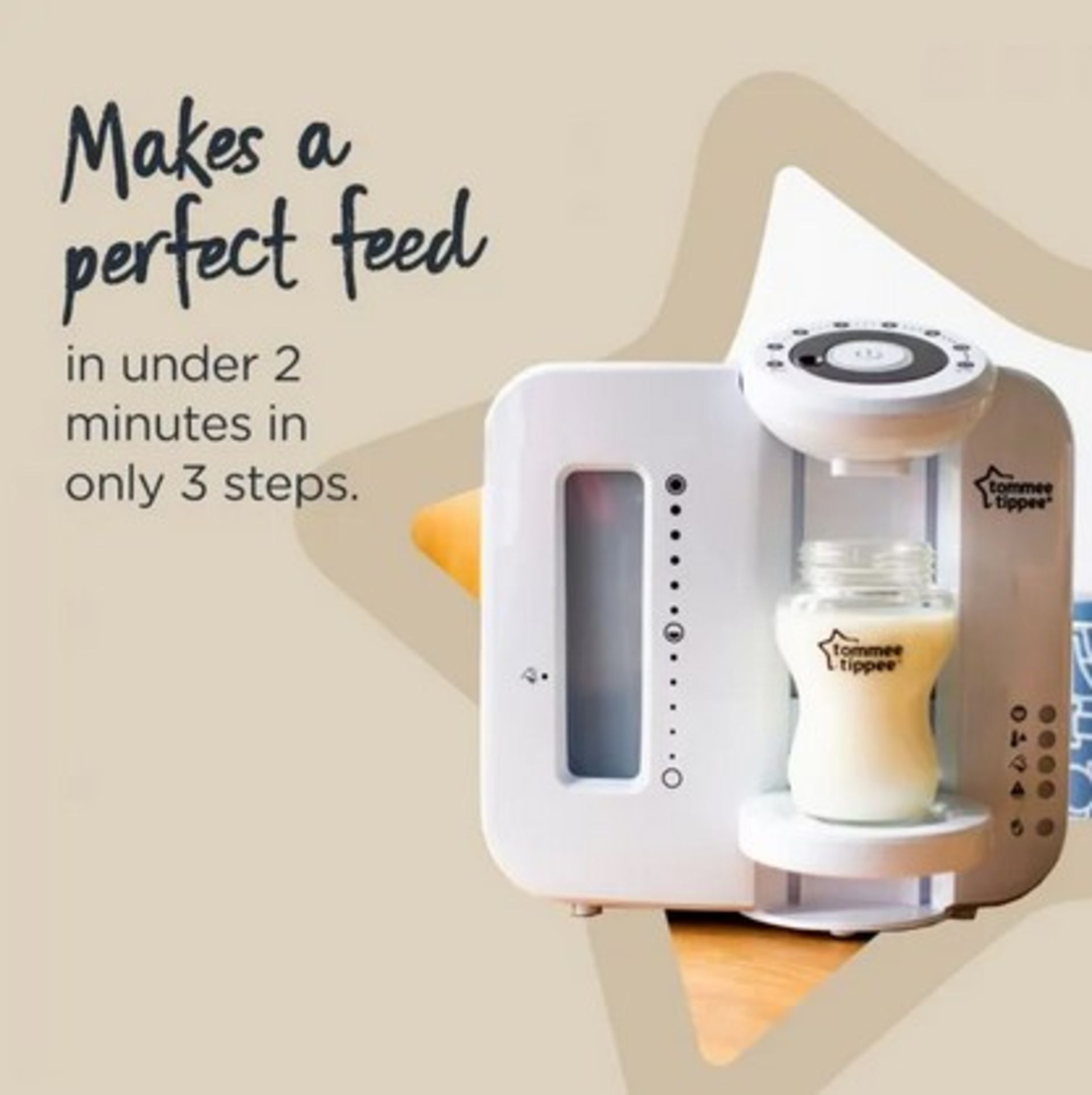 (16/R9) RRP £99. Tommee Tippee Closer To Nature Perfect Prep Machine White. (Sealed Item, Appears...