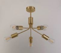 (68/7I) Lot RRP £203. 12x Lighting Items. 1x Natural Classic Ceiling Light RRP £35. 1x Gold Tone...