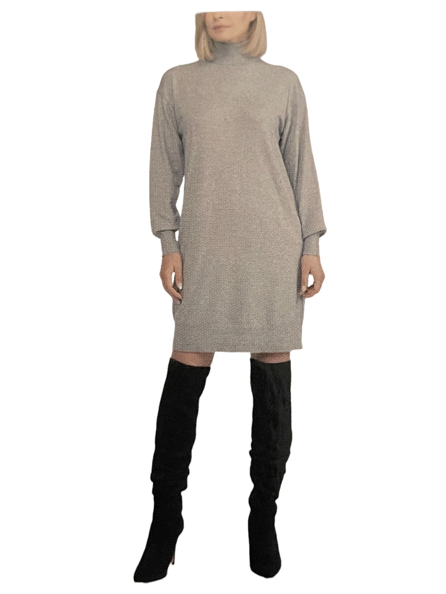 Designer Badgley Mischka Lightweight Fine Knitted Stretchy Jumper Dress UK 12 M RRP £17.99 - Image 3 of 6