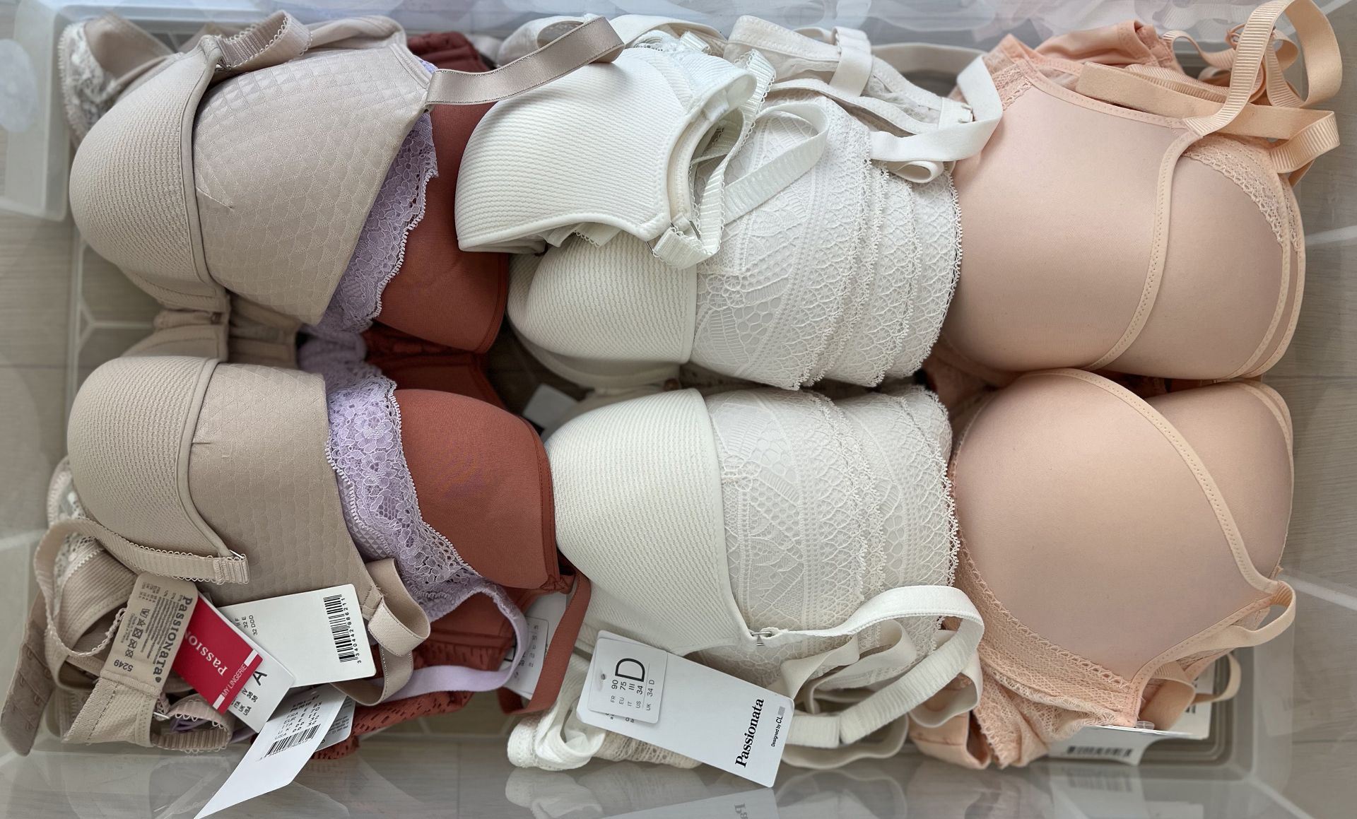 Three Boxes of Luxury High Quality French lingerie, Primarily Passionata and Valege. - Image 10 of 110