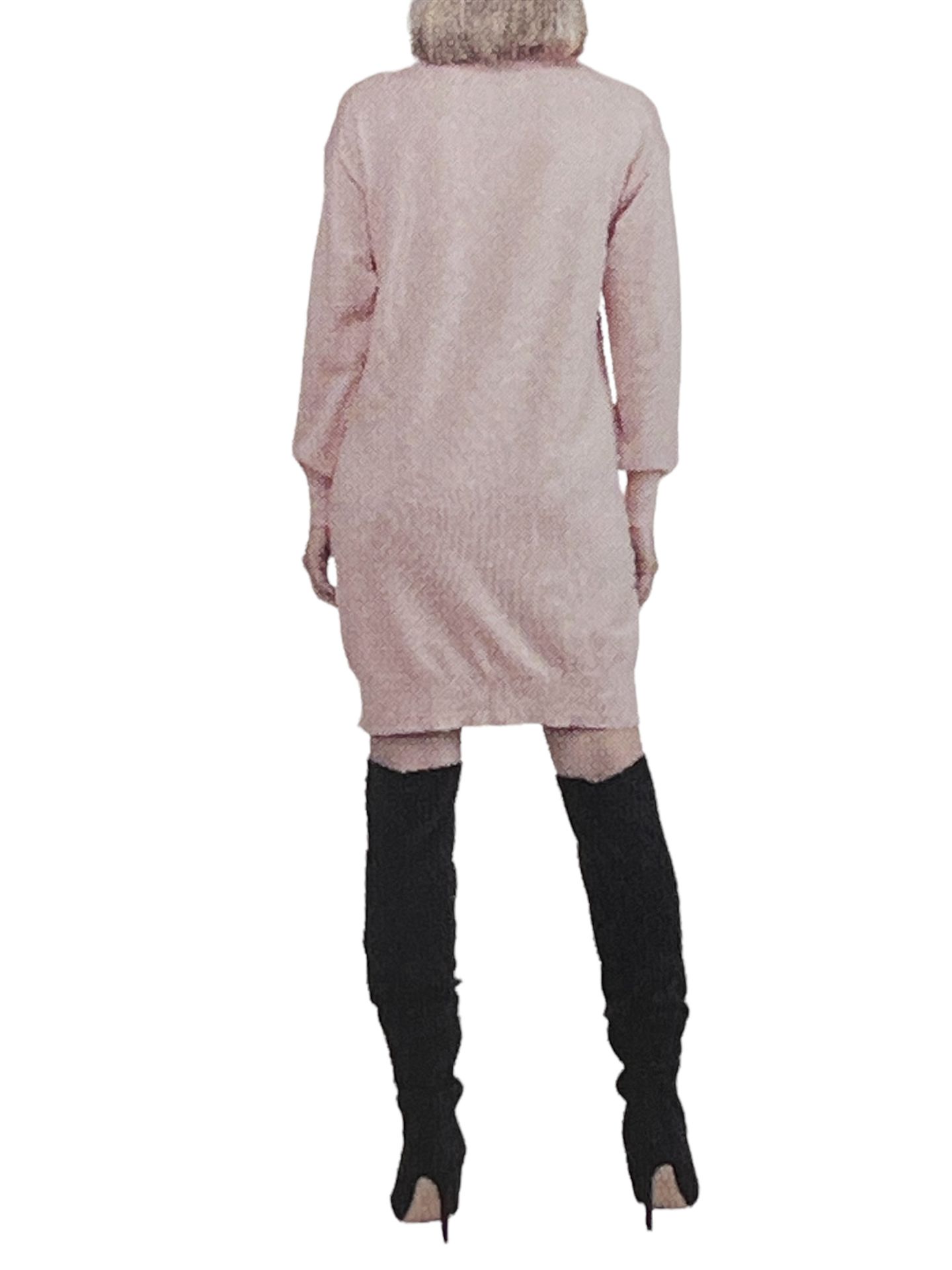 Designer Badgley Mischka Lightweight Fine Knitted Stretchy Jumper Dress UK 14 (L - Image 2 of 7
