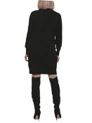 Badgley Mischka Lightweight Fine Knitted Stretchy Jumper Dress XL Black