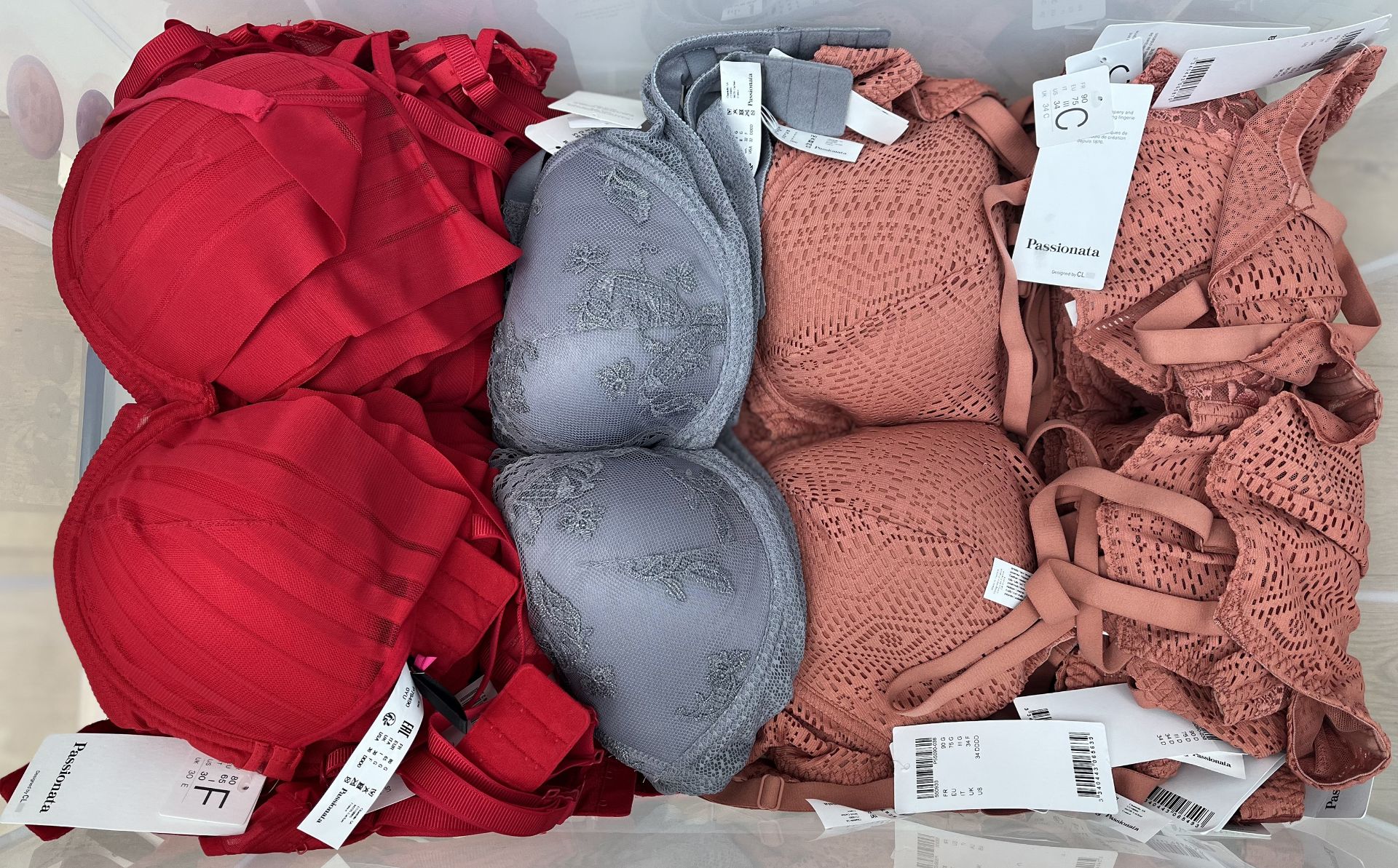 Three Boxes of Luxury High Quality French lingerie, Primarily Passionata and Valege. - Image 6 of 110