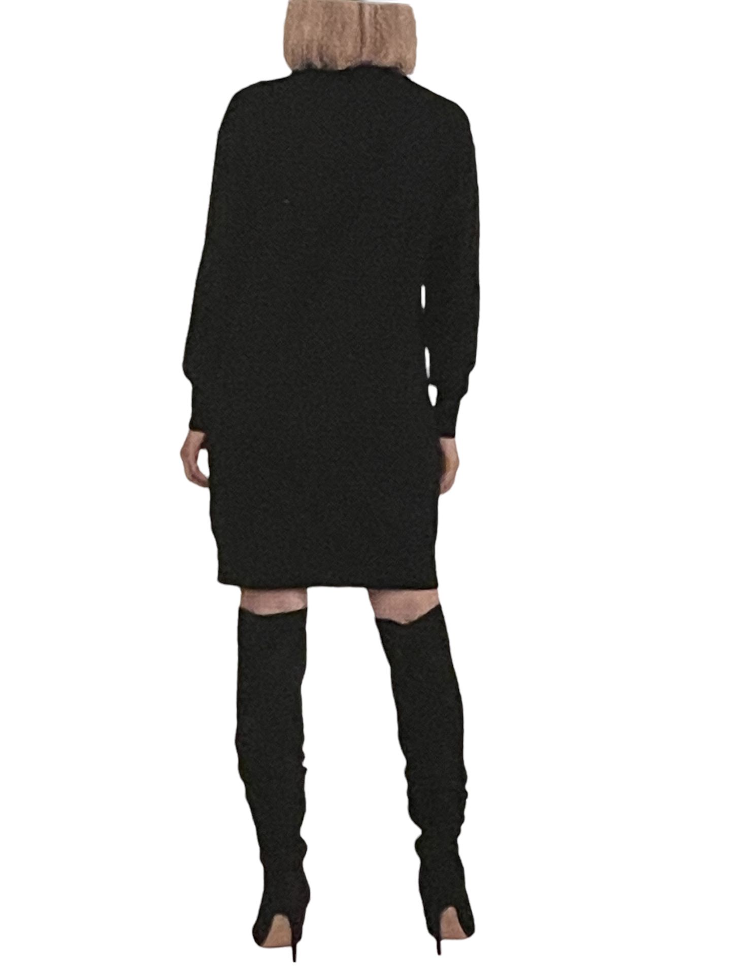 Designer Badgley Mischka Lightweight Fine Knitted Stretchy Jumper Dress UK 14 (L - Image 2 of 6