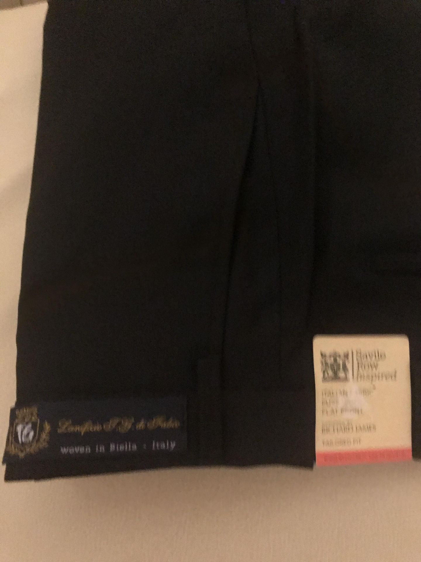 M&S Saville Row inspired Black Wool Trousers RRP £119 - Image 3 of 6