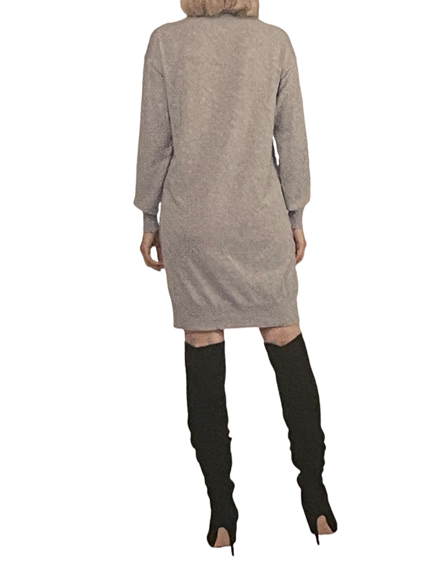 Designer Badgley Mischka Lightweight Fine Knitted Stretchy Jumper Dress UK 12 M RRP £17.99 - Image 2 of 6