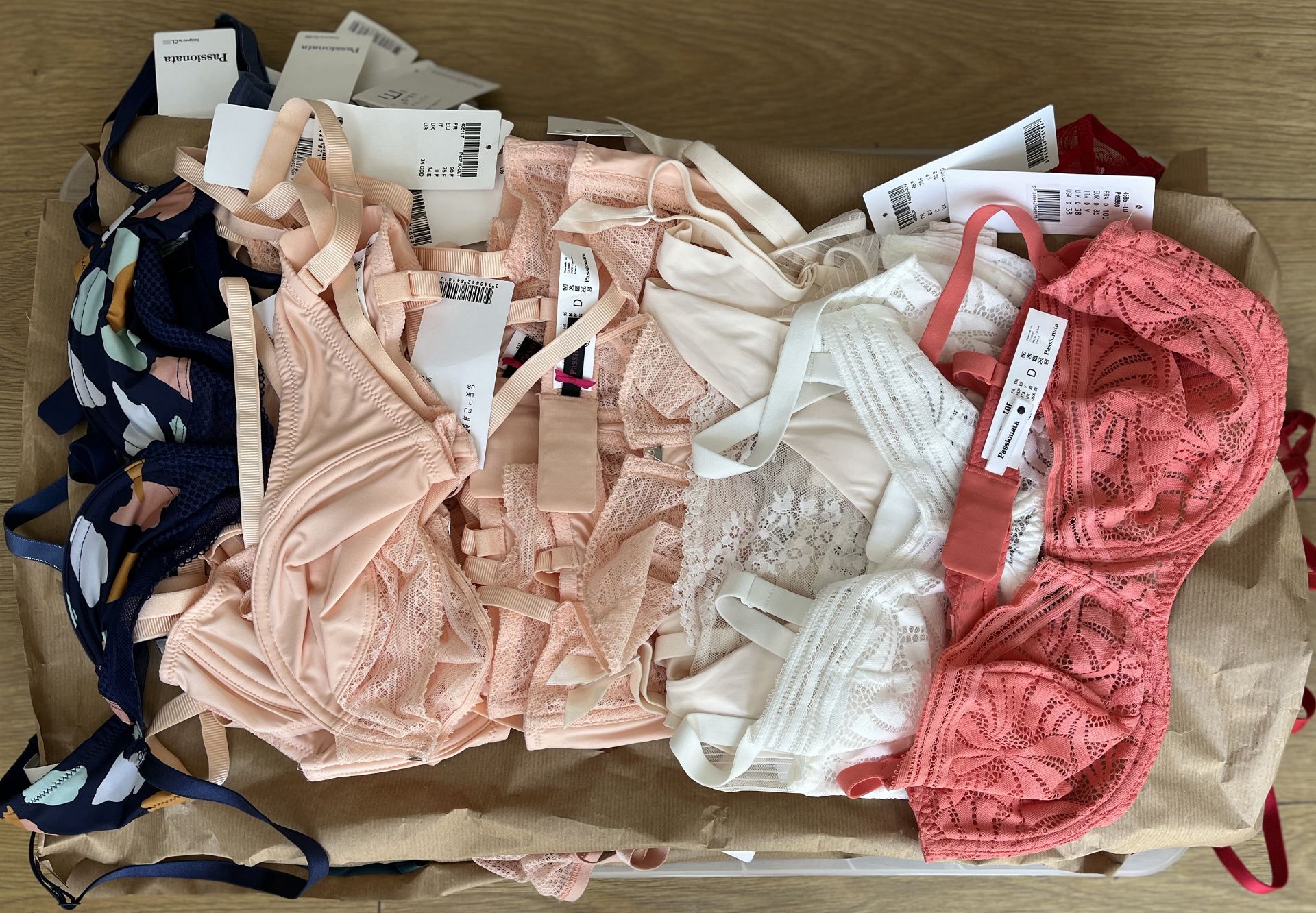 Three Boxes of Luxury High Quality French lingerie, Primarily Passionata and Valege. - Image 9 of 110