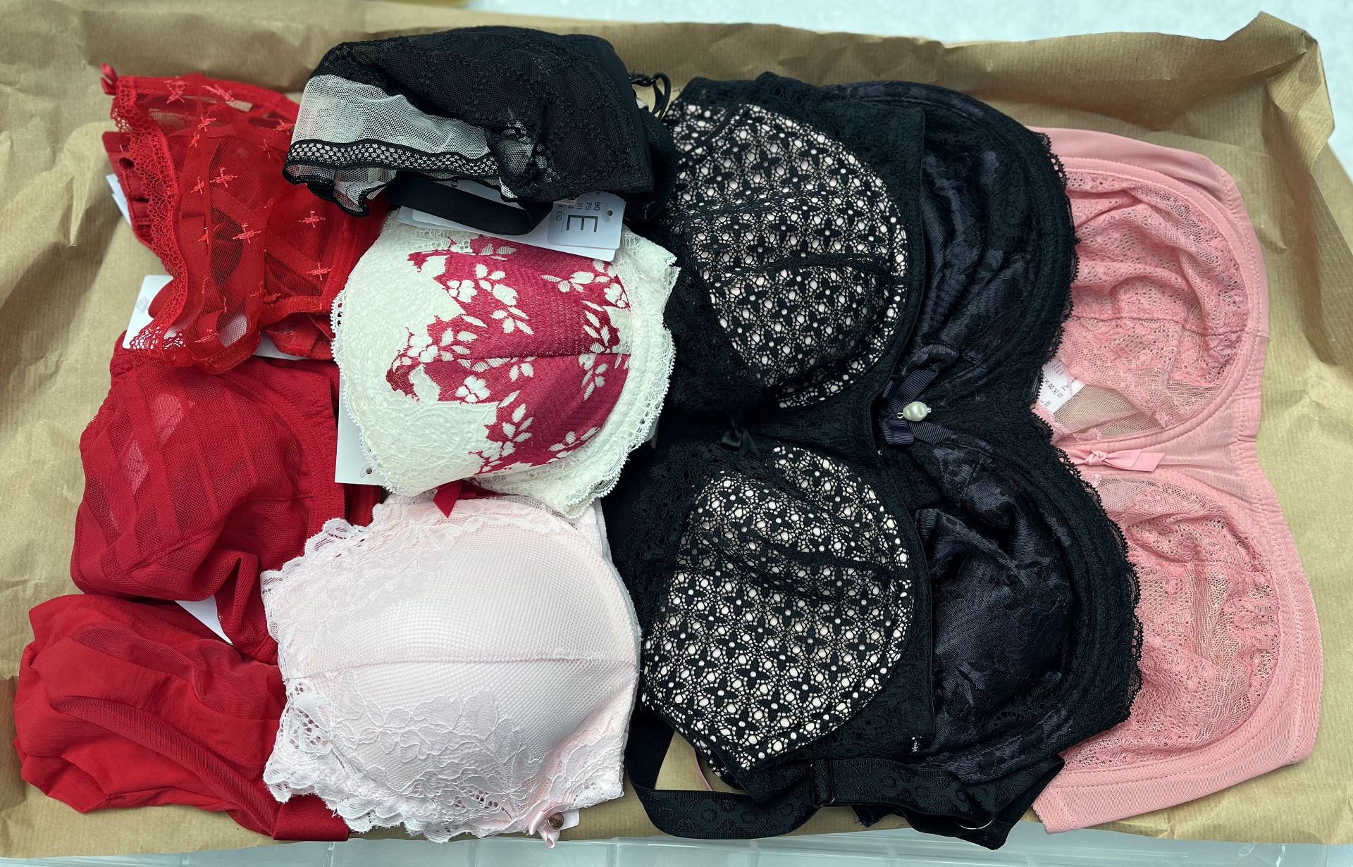 Three Boxes of Luxury High Quality French lingerie, Primarily Passionata and Valege.