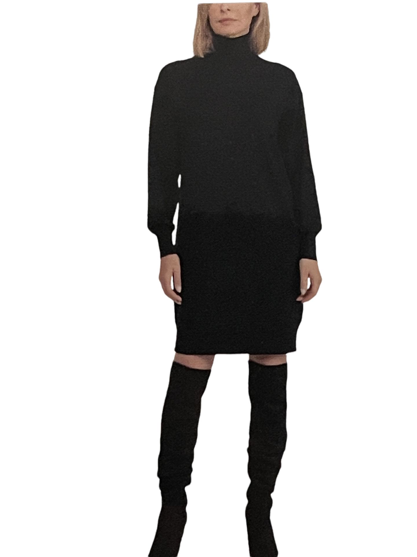 Designer Badgley Mischka Lightweight Fine Knitted Stretchy Jumper Dress UK 14L RRP £17.99 - Image 4 of 8