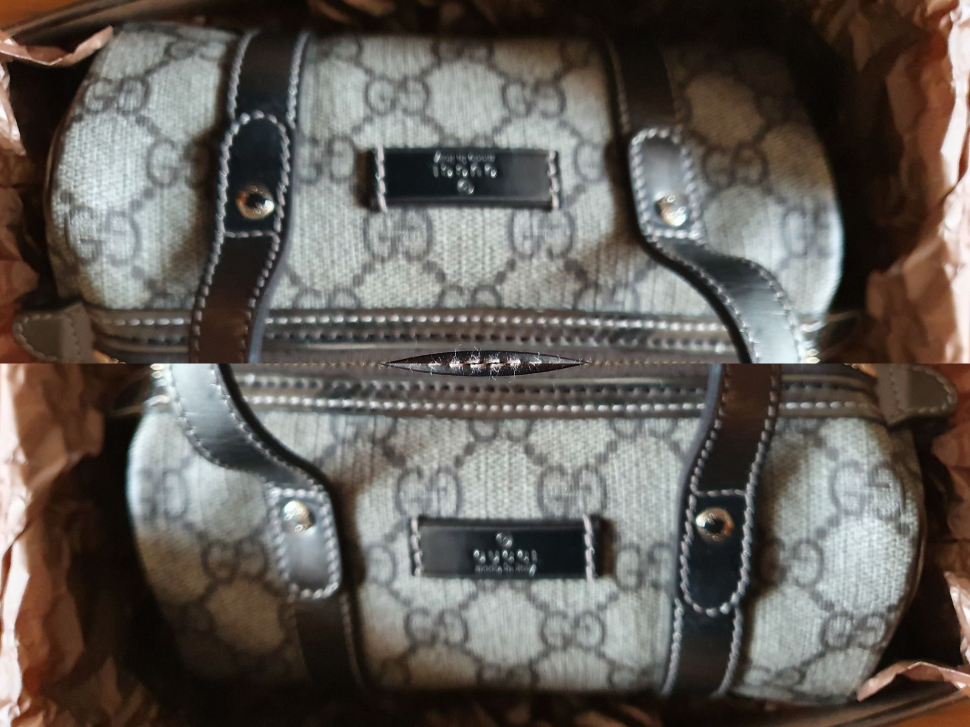 Genuine Gucci GG Micro Boston Bag - Image 9 of 11