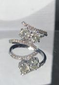 Beautiful Natural 1.15 Carat Diamond Ring with 18k White Gold