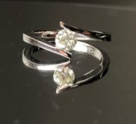 Beautiful Natural 0.45 CT S1 Diamond Ring with 18k Gold