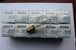 10 x 25W SBC Crompton Round Lamps Clear