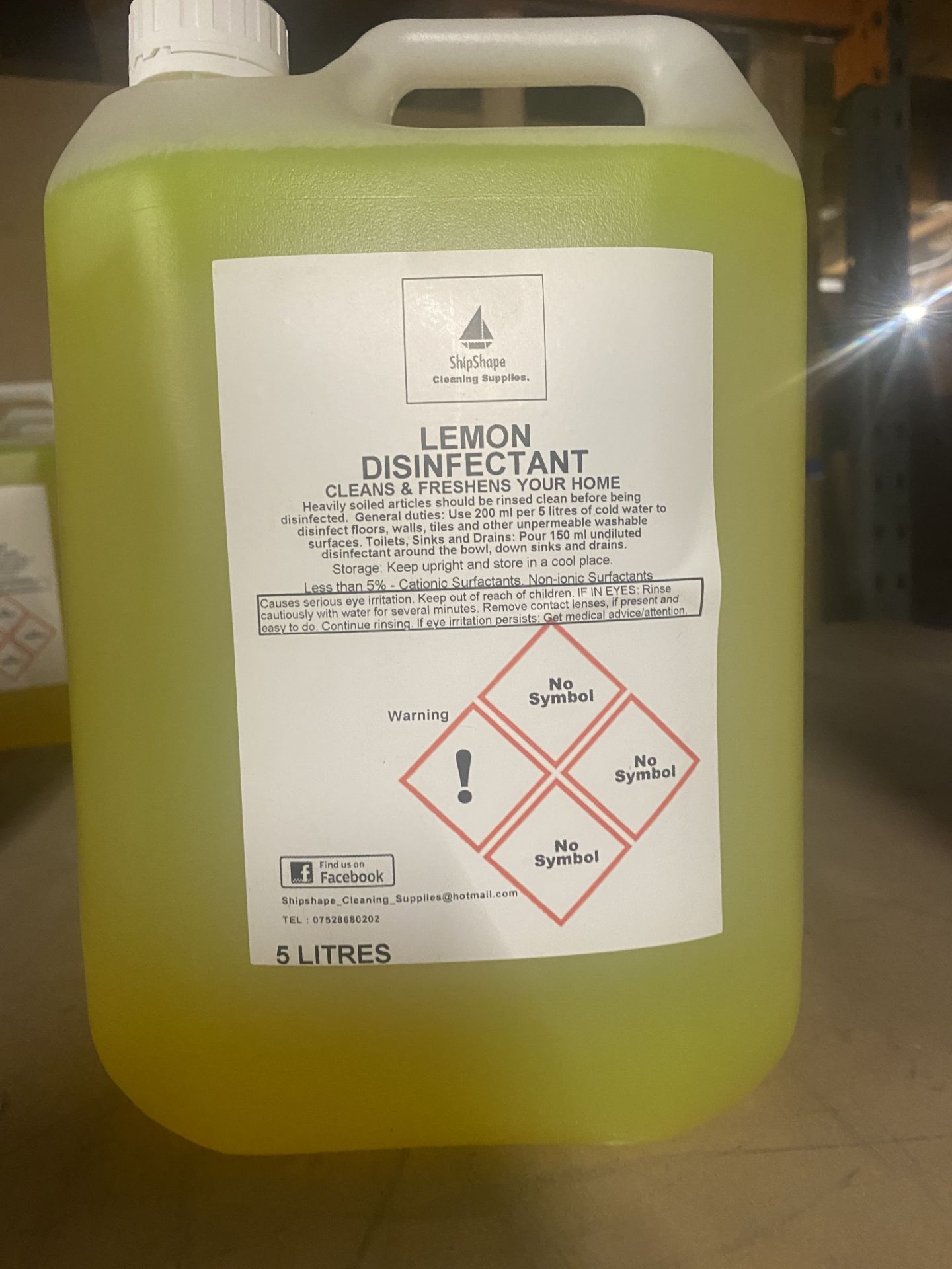 2 x 5L Industrial Strength Lemon Disinfectant