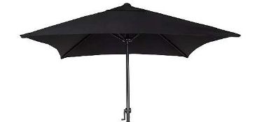 (90/6H) RRP £149 When Complete. 4x Chairs & 1x Parasol From Miami Patio Set Black. (All Items App...