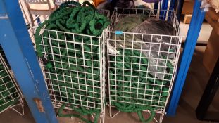 (162/5H) Contents Of 2 Cages – A Quantity Of Expandable Hoses. (To Include 15M & 30M).