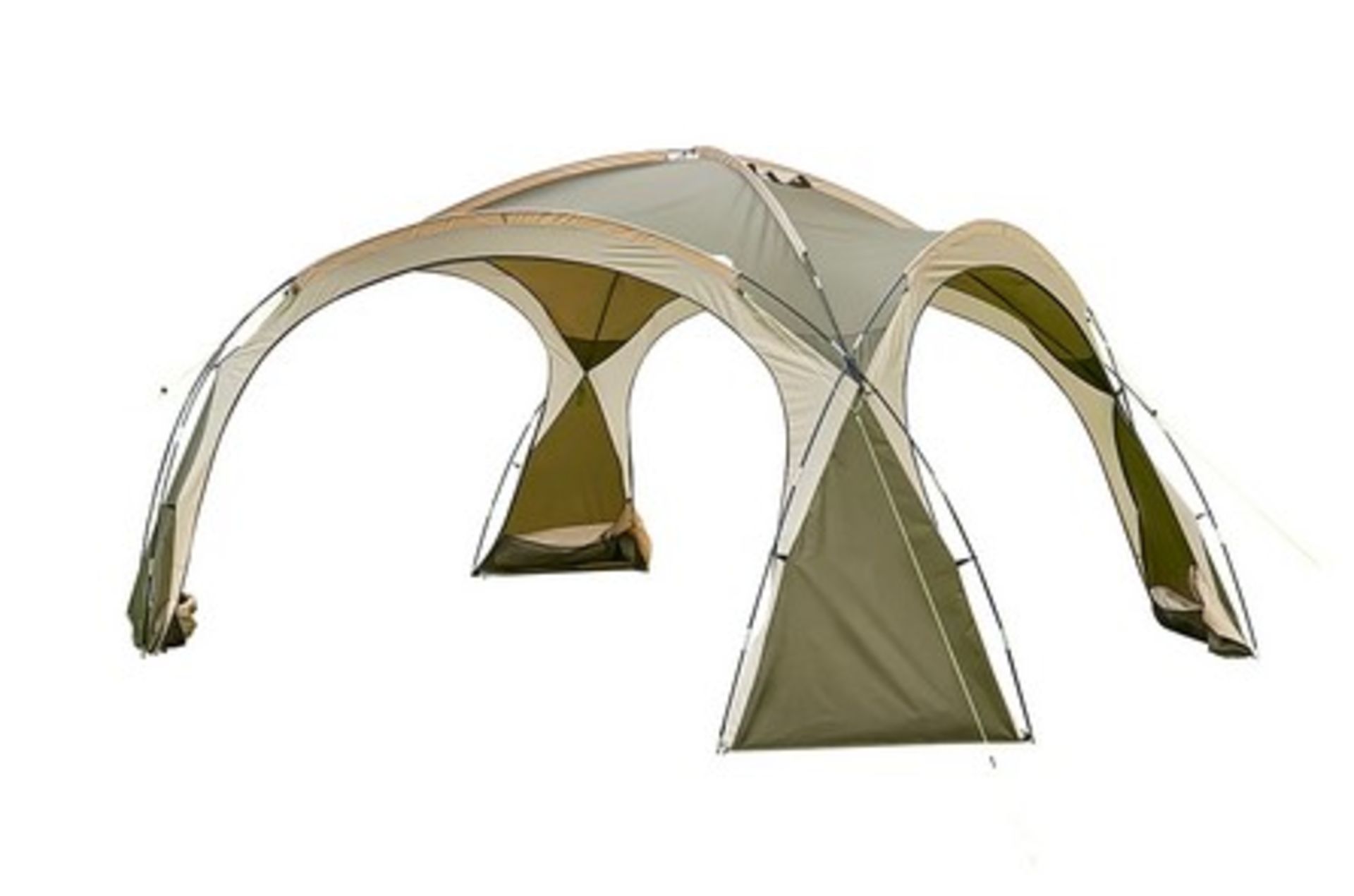 (35/6O) RRP £89. Ozark Trail Cream Camping Sun Shelter. Assembled Dimensions: (W427x D427x H213cm... - Image 2 of 6