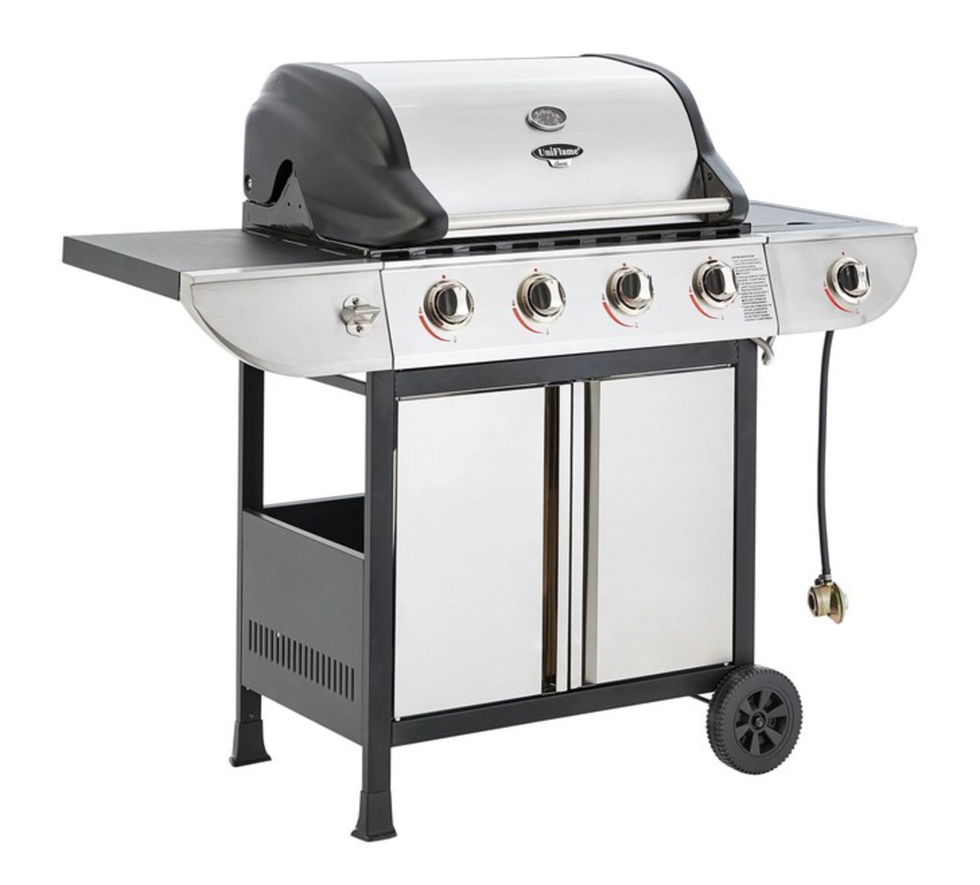 (3/P) RRP £229. Uniflame Classic 4 Burner Gas Grill With Side Burner. 28 Burger Capacity. 17.6 kW... - Image 2 of 7