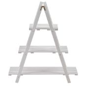 (121/6B) Lot RRP £130. 7x Items. 1x Wooden 3 Tier Plant Stand White RRP £24, Dimensions: (H88x W7...