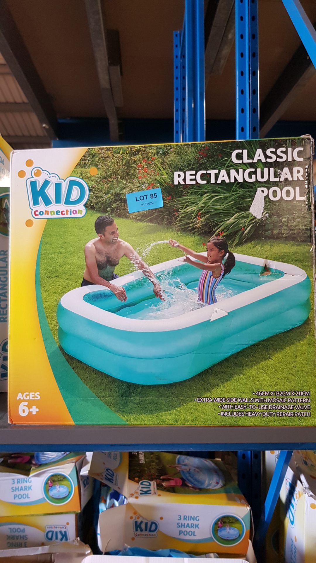 (85/6H) Lot RRP £100. 5x Kid Connection Classic Rectangular Pool RRP £20 Each. Dimensions: (H2.11... - Image 4 of 4