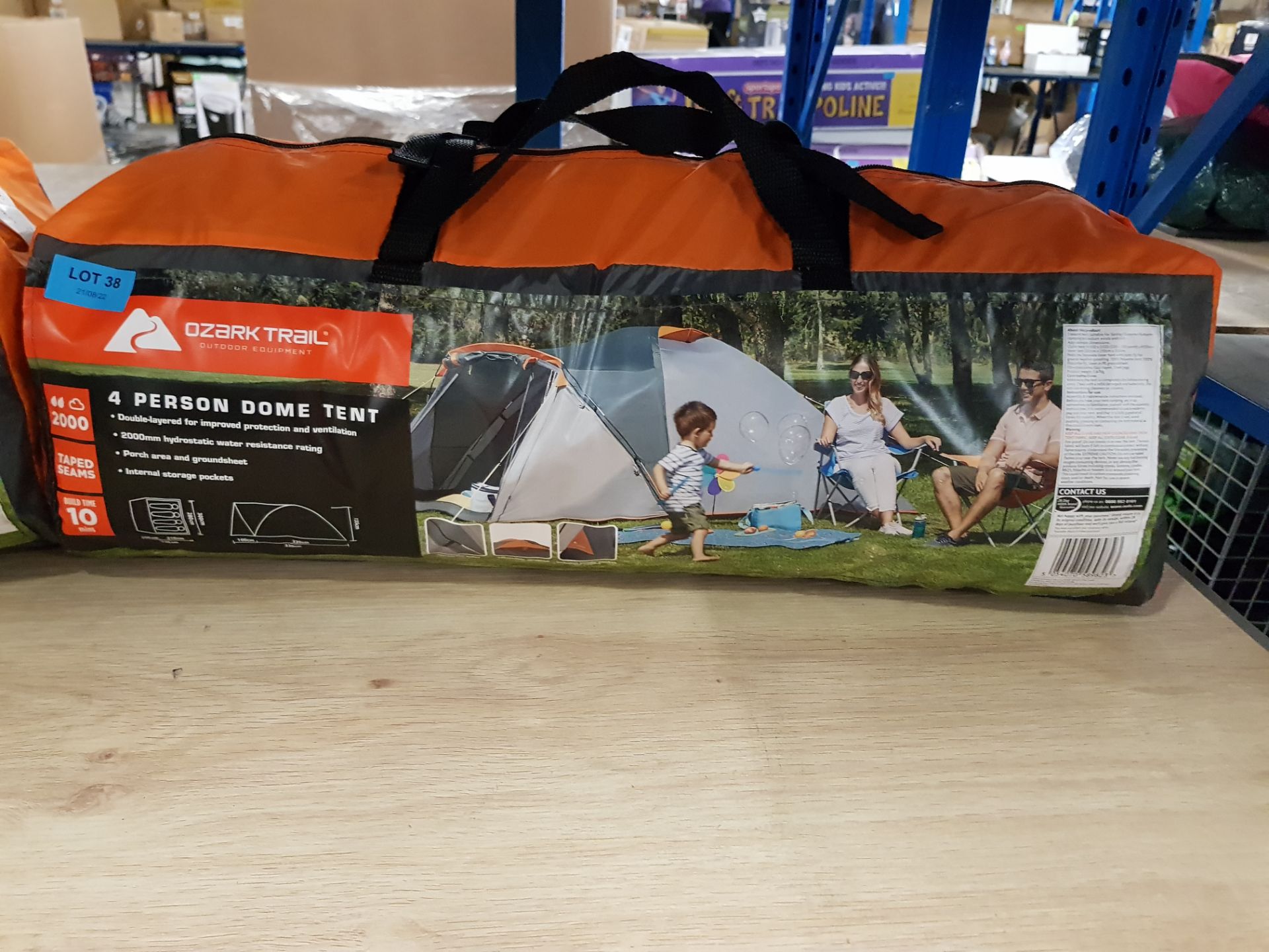 (38/5D) Lot RRP £100. 2x Ozark Trail 4 Person Dome Tent RRP £50 Each. Assembled Approx. Dimensions.. - Image 7 of 8