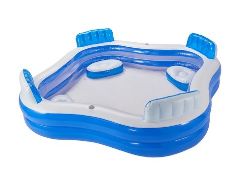 (47/5E) Lot RRP £120. 3x Kid Connection Inflatable Swim Centre Family Lounge Pool RRP £40 Each. D...
