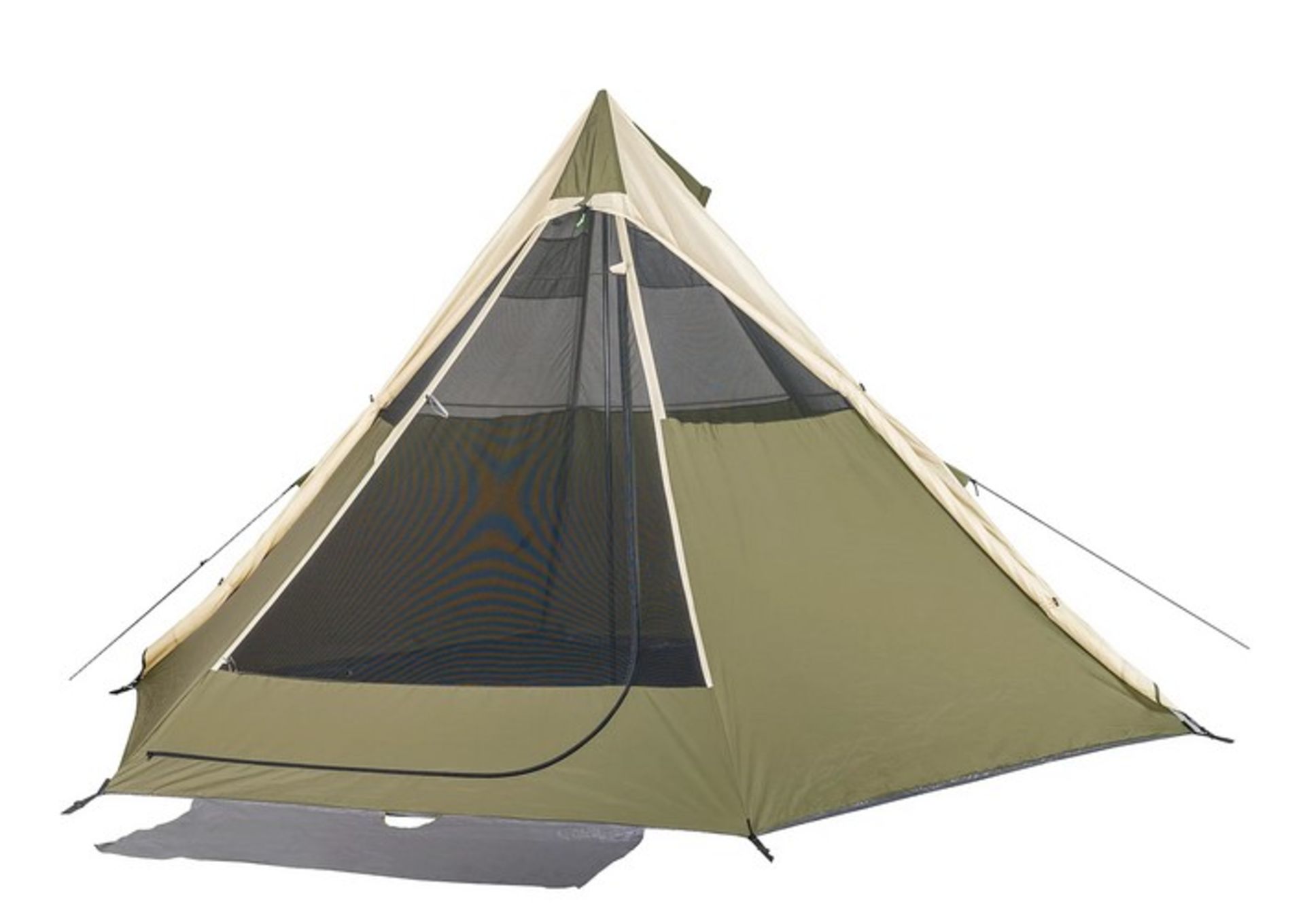 (33/6O) RRP £89. Ozark Trail Khaki 8 Person Teepee Tent. Assembled Dimensions: (W234 (224 Interna... - Image 2 of 8
