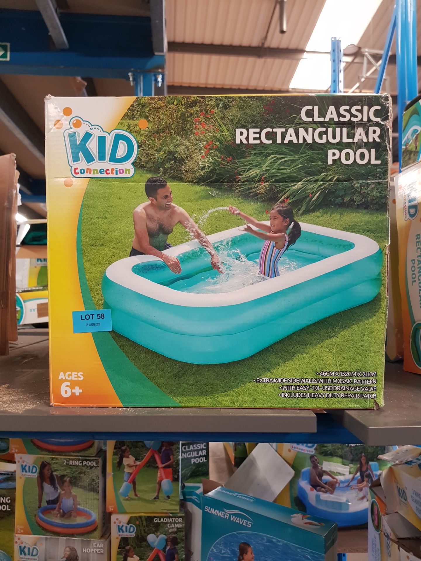 (58/6I) Lot RRP £120. 6x Kid Connection Classic Rectangular Pool RRP £20 Each. Dimensions: (H 2.1... - Image 4 of 4