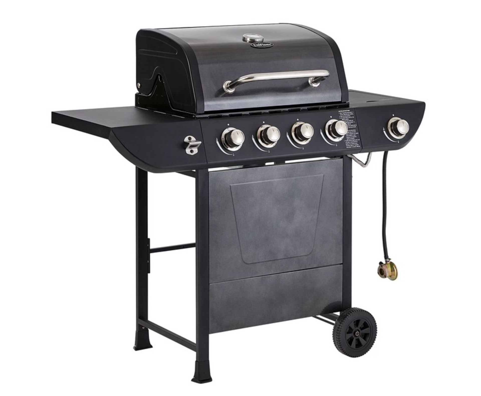 (6/P) RRP £125. Uniflame 4 Burner Propane Gas Grill With Side Burner. 17.6 kW Total Power. 24 Bur... - Image 4 of 7