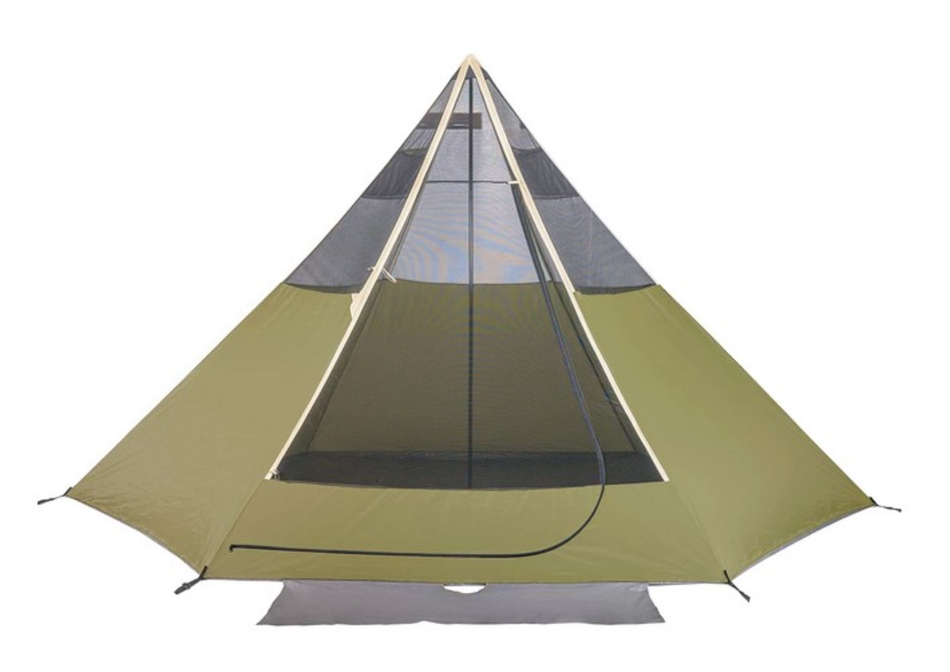 (33/6O) RRP £89. Ozark Trail Khaki 8 Person Teepee Tent. Assembled Dimensions: (W234 (224 Interna... - Image 3 of 8