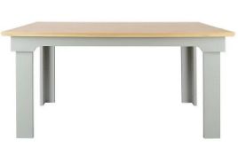 (147/Mez) RRP £190. Divine Dining Table Grey. Detailed Frame & Strong Lines. Seats 6 People. Easy...