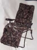 (51/6K) Lot RRP £140. 4x Multi-Position Relaxer Chair With Abstract Faces Design RRP £35 Each. (1...