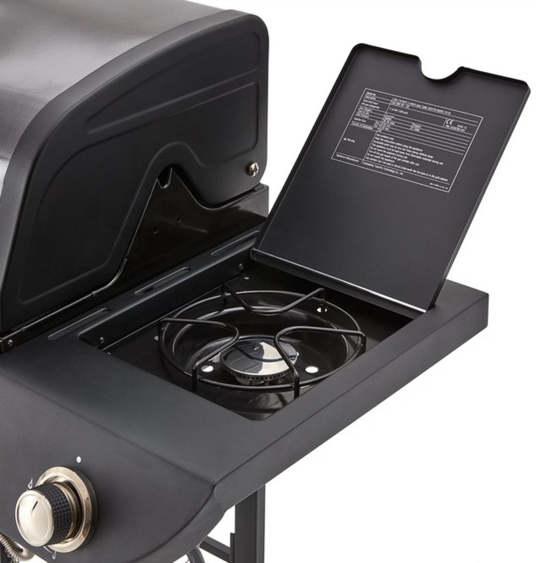 (6/P) RRP £125. Uniflame 4 Burner Propane Gas Grill With Side Burner. 17.6 kW Total Power. 24 Bur... - Image 2 of 7