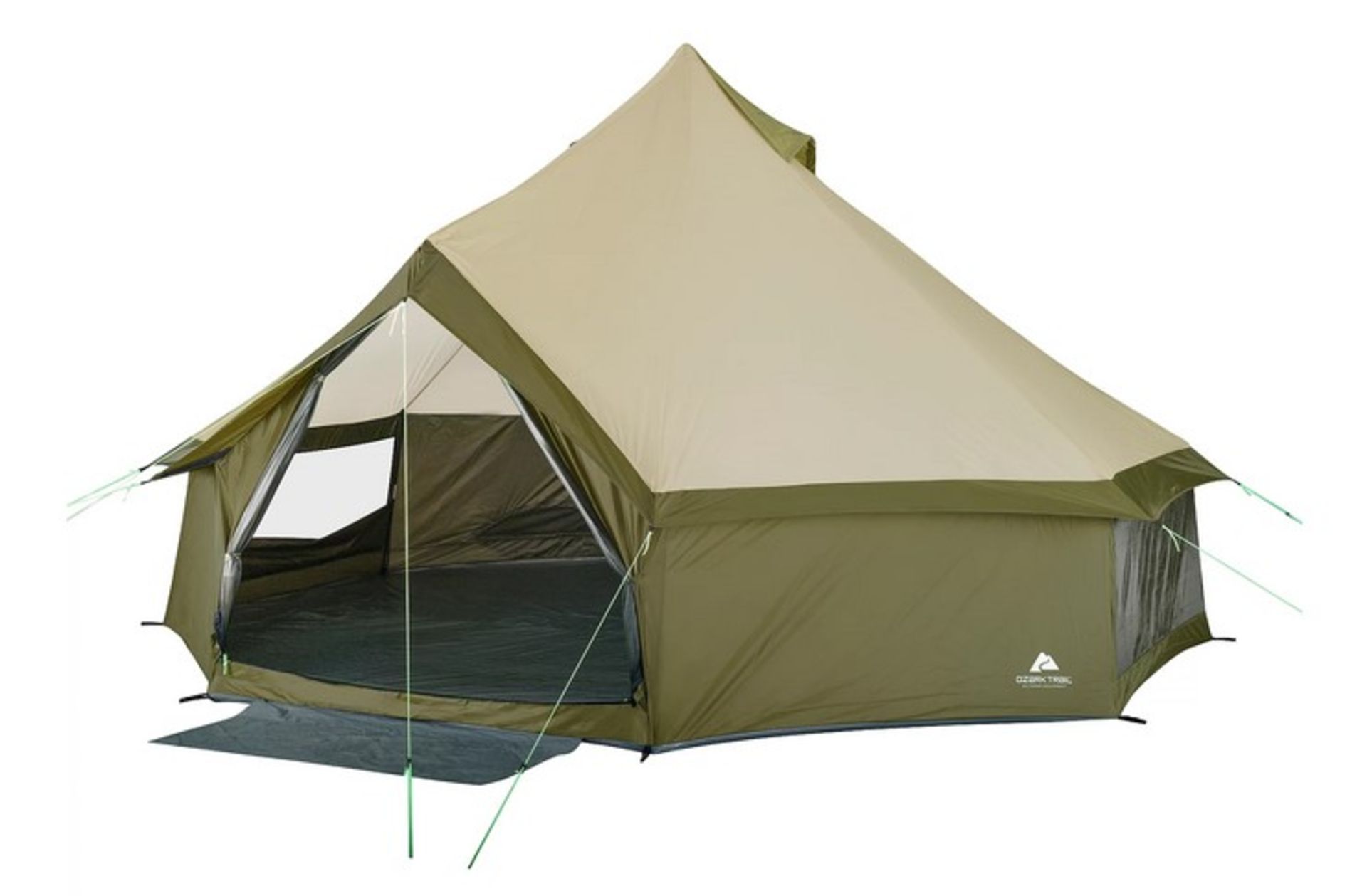 (31/6P) RRP £129. Ozark Trail Olive Green 8 Person Yurt Tent. Assembled Dimensions:(H234cm x W396... - Image 2 of 7