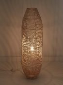 (120/7J) Lot RRP £140. 2x Lighting Items (Both Appear As New). 1x Natural Wicker Floor Lamp RRP £...