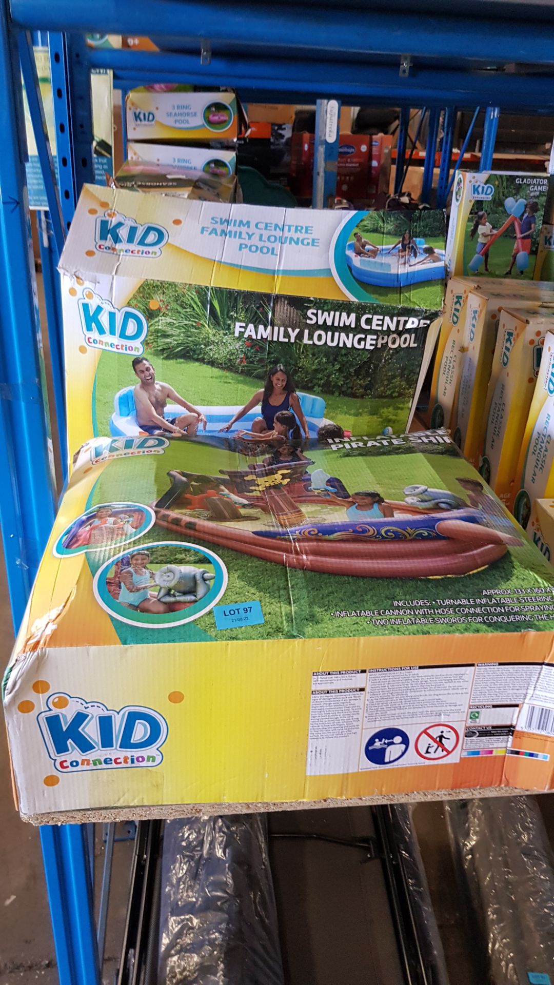 (97/6H) Lot RRP £120. 3x Kid Connection Swim Centre Family Lounge Pool RRP £40 Each. Dimensions:... - Image 5 of 5