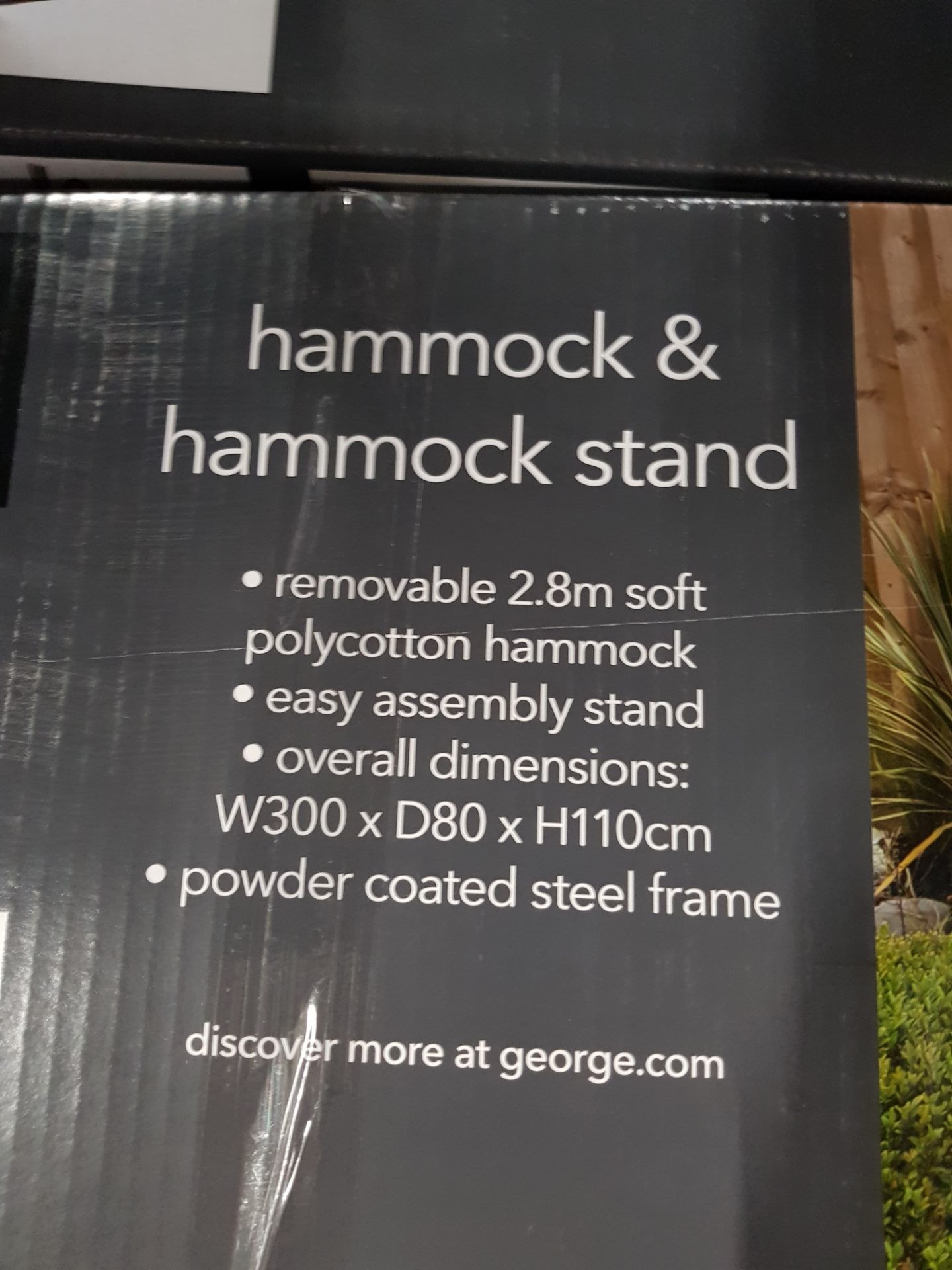 (65/6M) Lot RRP £158. 2x George Home Black Boho Hammock With Stand RRP £79 Each. Dimensions: (290... - Image 6 of 6