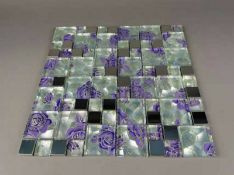 One Square Metre - Stock Clearance High Quality Glass/Stainless Steel Mosaic Tiles - 11 sheets