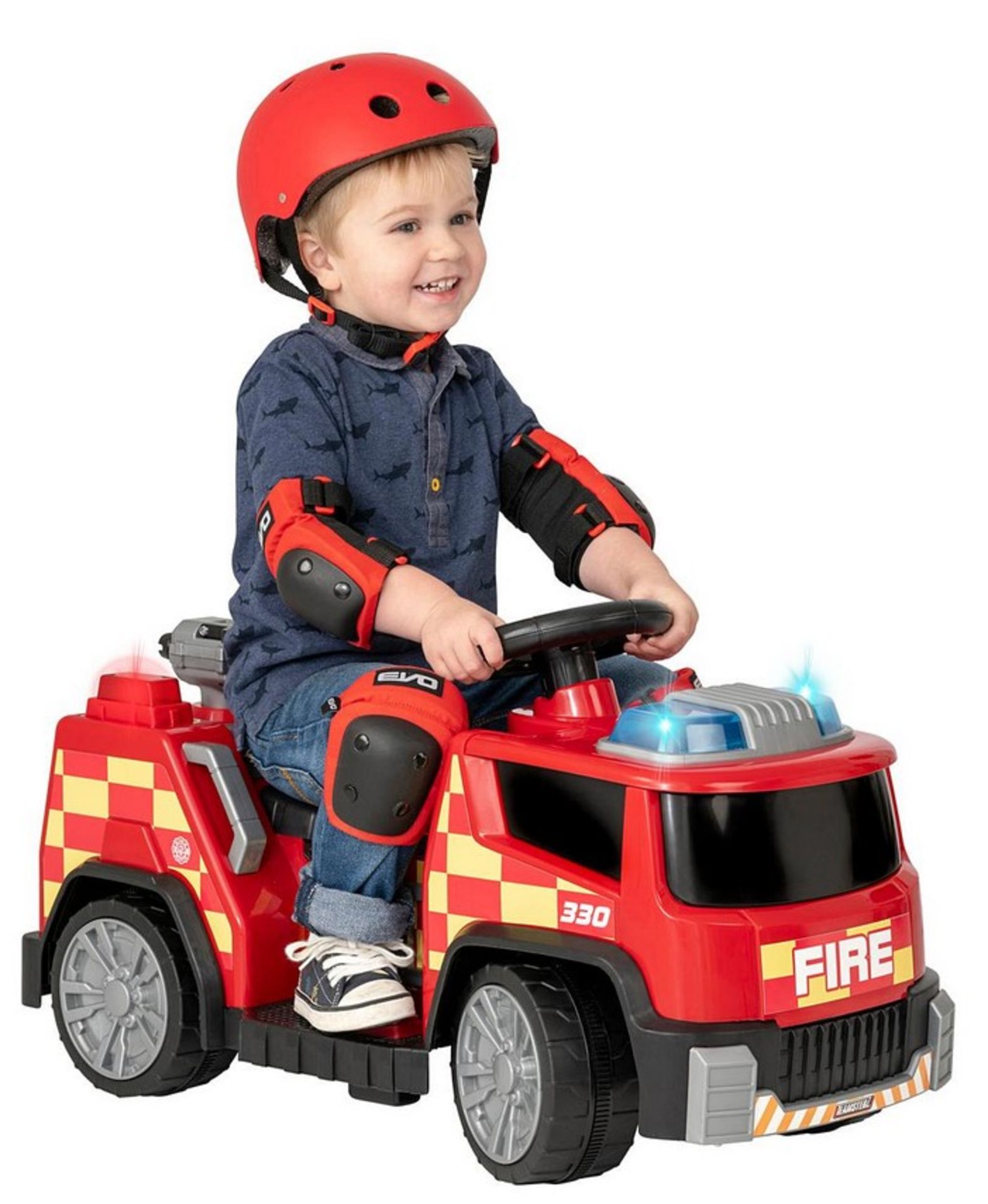 (60/Mez/R1F) RRP £85. EVO 6 Volt Fire Engine. Pedal Driven Forward And Reverse Functioning. Featu... - Image 3 of 4